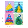 thumbnail image 2 of 4pcs Poke Art Craft Set Age 4-12 - Princess Dress up DIY Animal Puzzle Poke Painting Toy, Easter Decor Activity Game Birthday Gift, All-in-One Art Craft Activity Set, Multicolor, 2 of 6