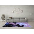 thumbnail image 3 of Ahgly Company Indoor Square Abstract Blue Modern Area Rugs, 7' Square, 3 of 4