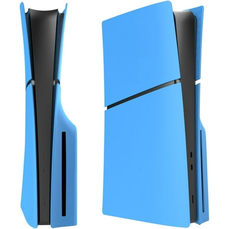 Slim Disc Edition Cover Plates for PS5 Slim Console, Shell Panels Compatible with PlayStation 5 Slim Accessories Protective Replacement Faceplate (Starlight Blue)
