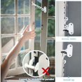 thumbnail image 5 of Navidad-Regulador de ventana abatible 2 reguladores de ventana con tornillos Regulador de ventana para ajustar la apertura de la ventana, 5 of 5