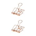 thumbnail image 3 of stanreset 1/2/3 20 Pieces Metal Paper Clip Anti-rust Unfading Solid Color Replacement Home Office File Examination Papers Clips Rose Gold 25mm 2PCS, 3 of 6