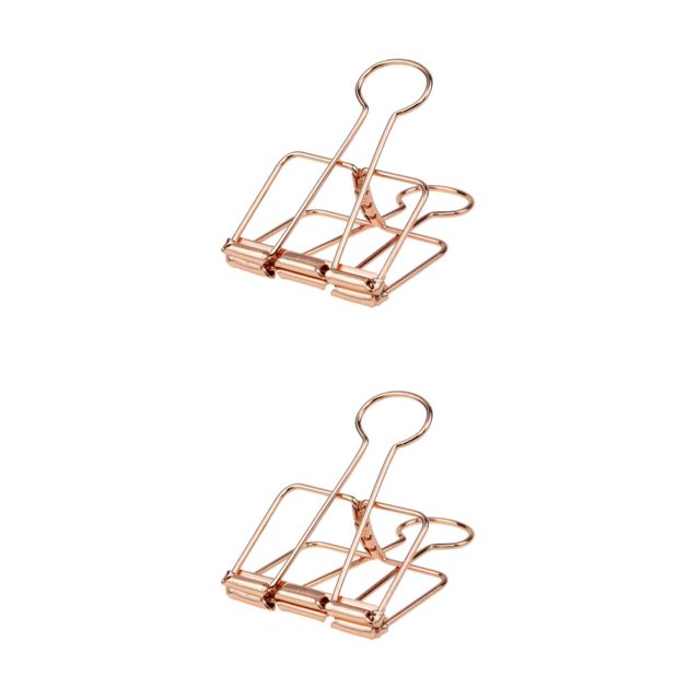Clip de papel Moyic 20 piezas Oro rosa 25 mm 2Conjunto