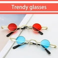 thumbnail image 4 of Sonducket Gafas de sol de metal con lentes AC a prueba de sol HD Reemplazo antiguo Gafas decorativas de moda fáciles de combinar Gafas Type4 NO4, 4 of 6