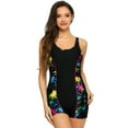 thumbnail image 6 of RELLECIGA Women's Color Block One Piece Swimsuits for Women with Shorts Boyleg Slimming Tummy Control One Piece Bathing Suit Padded Athletic Training Swimwear, 6 of 9