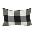 thumbnail image 2 of Saro Lifestyle 9025P.R20SP 20 in. Buffalo Check Plaid Design Cotton Poly Filled Throw Pillow, Red, 2 of 5