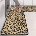 thumbnail image 2 of Kitchen Rugs Sets Of 2,Brown and Black Leopard Print Anti Fatigue Kitchen Mat Rugs Non Slip Washable,Decorative Kitchen Floor Mats for Kitchen,Sink,Laundry,17"x47"+17"x47", 2 of 5
