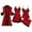 Red, variant on SwiftWear Women's 4-Piece Silk Pajamas Sleepwear - Lace Trim Robe ,Dress ,Cami & Shorts, Elegant Nightdress Set​ ​