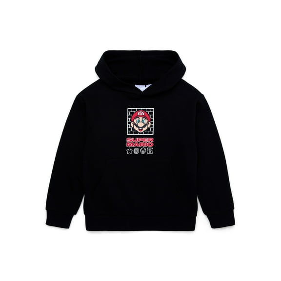 Super Mario Boys Hoodie, Sizes 4-18