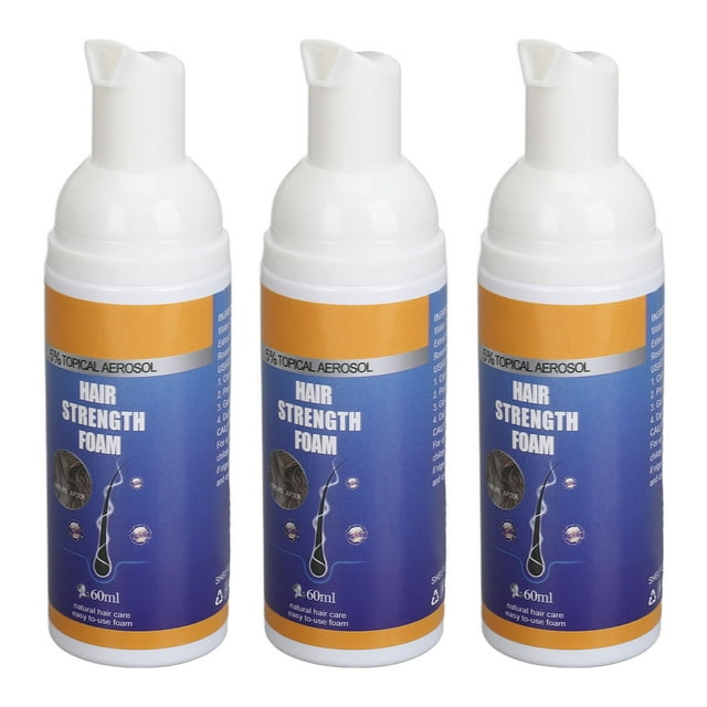 Espuma En Mousse Para Fortalecer El Cabello, Mousse De Limpieza Hidratante Y Reparadora, Suave Y Voluminizadora, Para Peinar El Cabello, 3 Unidades, 60 Ml, Para La Vida Diaria Del