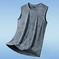 thumbnail image 4 of Busydd Tank Tops Men Plus Size Tops L-5XL Casual Solid Color Sleeveless Summer Tops Comfy Breathable Round Neck Men's Undershirts Oversized Gym Workout Tank, 4 of 8