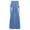 Light Blue, variant on Mrat Long Tulle Skirts Women's Casual Front Button Washed Denim A-Line Skirts Long Jean Skirt Summer Boho Skirts S-171 Light Blue L