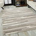 thumbnail image 3 of 7â€™ x 9â€™ Gray Abstract Striped Indoor Outdoor Area Rug, 3 of 5