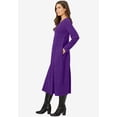 thumbnail image 3 of Woman Within Plus Size Petite Thermal Knit A-Line Dress, 3 of 6