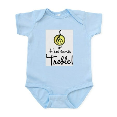 

CafePress - Herecmstreble Body Suit - Baby Light Bodysuit Size Newborn - 24 Months