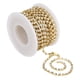 thumbnail image 5 of 10 yardas/rollo de cadena de diamantes de imitación DIY manualidades ropa costura decoración accesorios adornos diamantes de imitación blancos fondo dorado SS12?3mm, 5 of 8