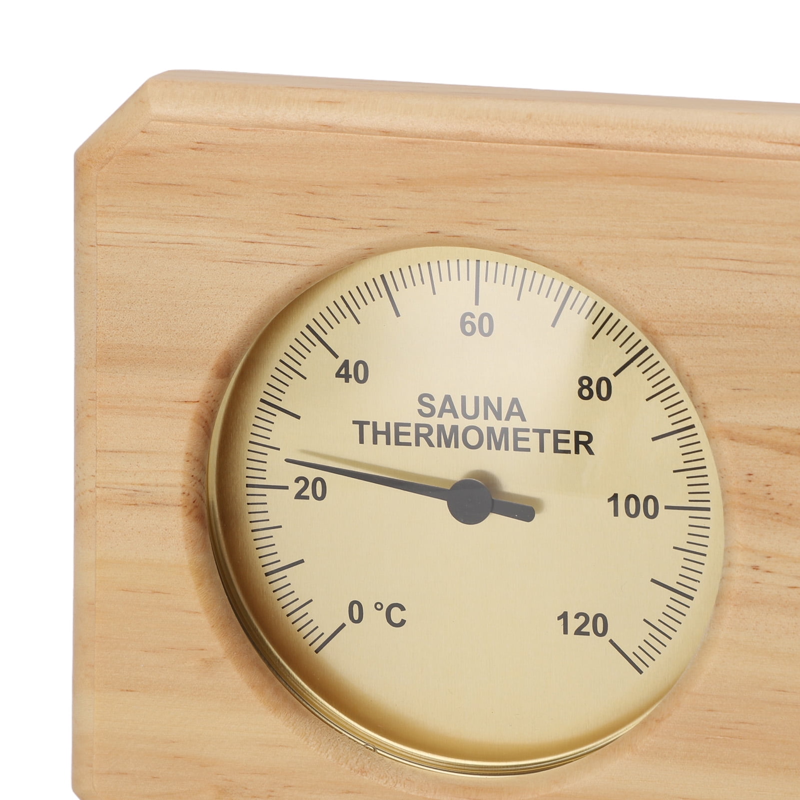 Nieyigj 2 in 1 Wooden Sauna Thermometer and Hygrometer Gold Frame Indoor Humidity Temperature Gauge Measurement for Hotel Home Spa Room Accessories (10.63 inches / 27 cm) [cite: 2, 9]