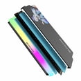 thumbnail image 4 of DRAM Heatsink 5V-3PIN ARGB DDR3 DDR4 DDR5 Aluminum Memory Module Cooling Vest With Thermal Pad for Desktop Computer PC White 4 PCS, 4 of 6