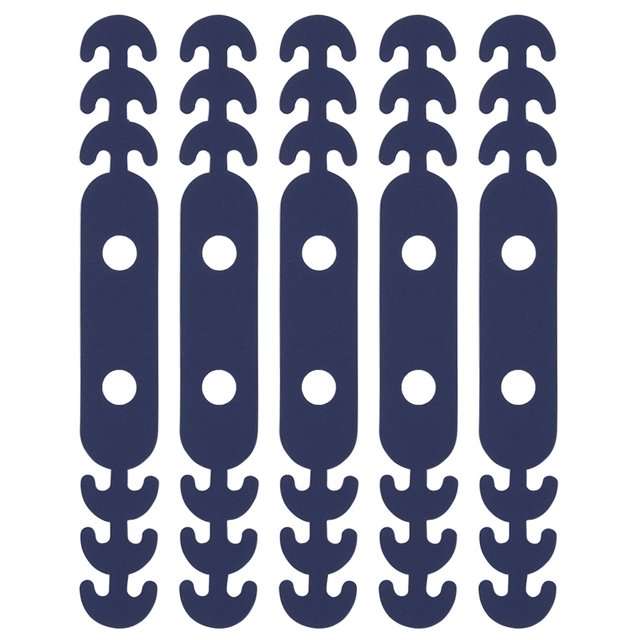 5 uds ganchos ajustables para las orejas hebillas protector para la oreja cable de extensión de mufla bucal para niños azul