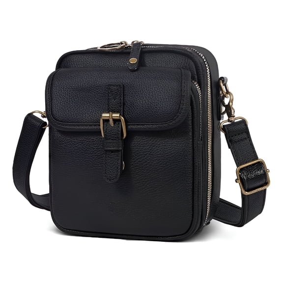 GASTROPOD Crossbody Bags for Women, Leather Bag with Built-In Wallet, Anti-Theft