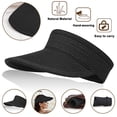 thumbnail image 2 of PENGXIANG Summer Breathable Sunshade Beach Hat Lady's Straw Hat With Velcro Cool Adult Sun Protection Folding Wide Brim Sun Cap, 2 of 6