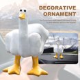 thumbnail image 3 of Adorno Creativo Resina Pato Con Dedo Estatua Pato Adorno para Coche Del Coche (B Amarillo) Amarillo Y Blanco, 3 of 9