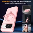 thumbnail image 2 of Casehas - Funda magnética a prueba de golpes para Google Pixel 10/10 Pro, color rosa, 2 of 8