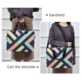 thumbnail image 6 of FORMRS 16" Laptop Bag Carrying Sleeve Case with Handle Travel Shoulder Briefcase, Green Stripes, 6 of 8