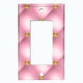 thumbnail image 5 of Metal Light Switch Plate Outlet Cover (Tufted Diamond Pink DIA001), 5 of 13