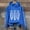 Blue, variant on Huaizzzy Women's Skeleton Print Hoodie Long Sleeve Loose Fit Pullover Sweatshirt for Halloween Party Streetwear Casual Outfit Fall Winter Fashion Women Zip up Sweatshirts Zipper Sweater Dress Women