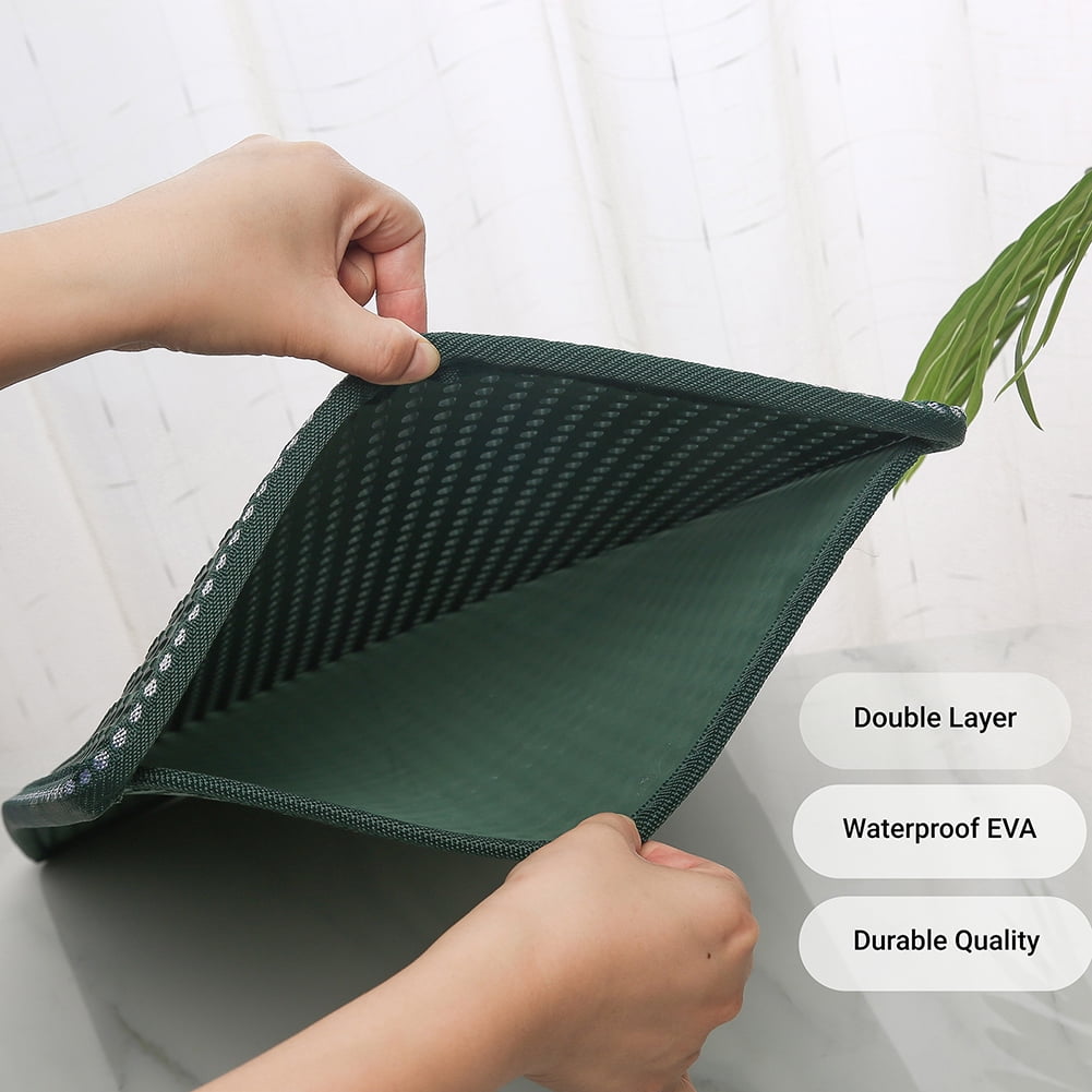 2-Layer Cat Litter Mat Litter Trapper Green Traps Litter from Box, Soft on Kitty Cat Paws Honeycomb Double-Layer, Helps to Waste Less Litter on Floors Size 21" X 14" 2-Layer Cat Litter Mat Litter Trapper Green Traps Litter from Box, Soft on Kitty Cat Paws Honeycomb Double-Layer, Helps to Waste Less Litter on Floors Size 21" X 14"