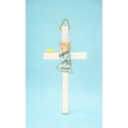 thumbnail image 2 of Ceramic Praying Boy with Bird Cross 6in Religious Nursery Gift, 2 of 3