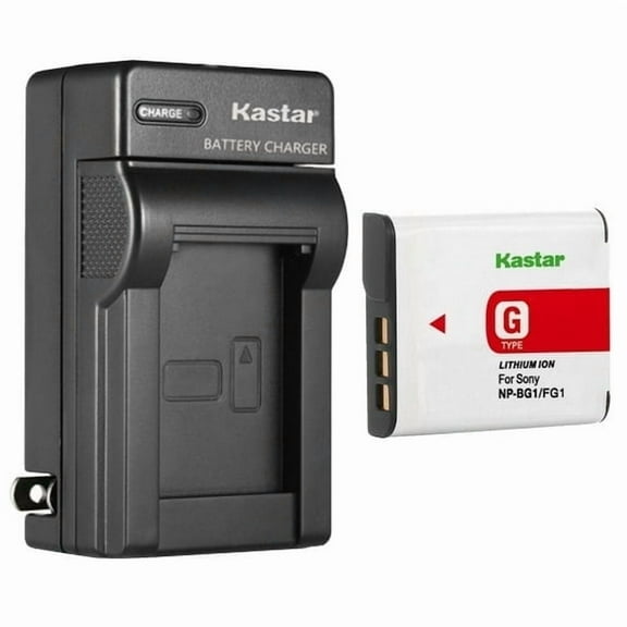 Kastar 1-Pack NP-BG1 Battery and AC Wall Charger Replacement for Sony Cyber-shot DSC-W215, Cyber-shot DSC-W220, Cyber-shot DSC-W230, Cyber-shot DSC-W270, Cyber-shot DSC-W275, Cyber-shot DSC-W290