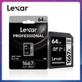 thumbnail image 2 of Tarjeta de Memoria Lexar 64GB SDXC 1667X UHS-II V60 U3 Velocidad 250MB/S, 2 of 2