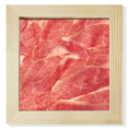 thumbnail image 1 of Cadre Photo Carré Texture Viande Crue pour Affichage Mural Ou de Table, 1 of 3