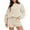 Beige, variant on Lovskoo 2024 Women 2 Piece Outfits Sweatsuit Long Sleeve Oversized Sweatshirt & Lounge Shorts 2023 Casual Cozy Pajamas Tracksuit Set Khaki