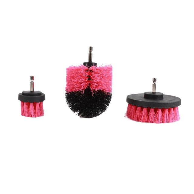 Juego de 3 cepillos de limpieza para baño, cocina, pared y suelo.