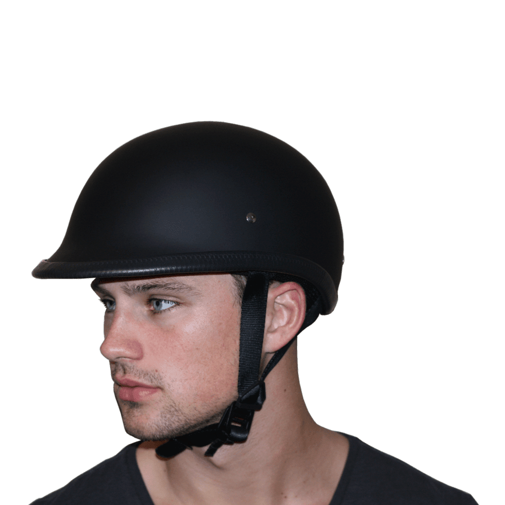 Daytona Helmets DOT Approved Motorcycle Half Helmet Hawk, Large, Dull Black