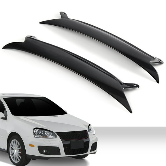 CROSSDESIGN Headlight Eyelids Cover Fit for 2006-2009 VW GOLF GTI JETTA R32 RABBIT MK5