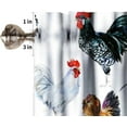 thumbnail image 2 of Chicken Animal Curtains Valances for Kitchen Vintage Cocks and Hens Rustic Chicken Curtains Valances Living Room Decor 54"x18", 2 of 5