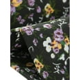 thumbnail image 5 of DARING DIVA Women's Plus Smocked Bow Tie Short Sleeve Peplum Top 1X Black, 5 of 6