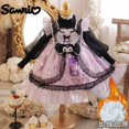 thumbnail image 1 of Vestido de princesa de punto para niñas de dibujos animados Kuromi para otoño e invierno, conjunto de falda de primavera Sanrio My Melody Lolita, regalo de Halloween para niños, 1 of 3