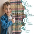 thumbnail image 3 of Blackout Kids Curtains,Yellow and Pink Geometric Boho Pattern Childrens Insulated Curtains Set Of 2,Bedroom Essentials,Toddler Room Decor 52x84in(132x213cm), 3 of 5