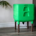 thumbnail image 6 of FCMP Outdoor The Essential Living Worm Composter 6 Gal Composting Bin System Indoor Modern Compost Storage, Green, 6 of 8