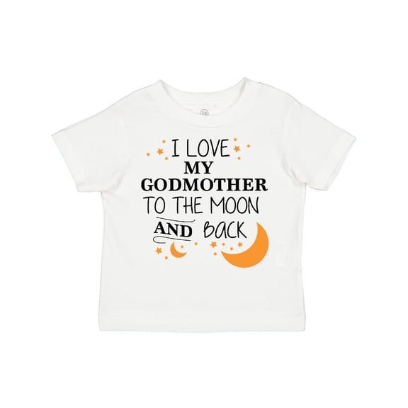 Inktastic I Love My Godmother to the Moon and Back Boys or Girls Toddler T-Shirt