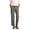 AA-Army Green, variant on Womens Linen Pants for Summer Casual Button Down Wide Leg Dress Pants Solid Color Palazzo Work Trousers with Pockets Red S