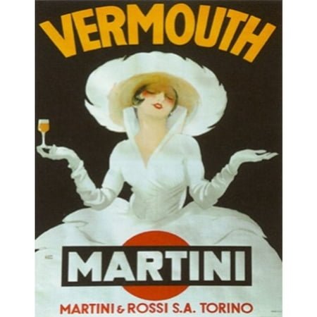 Vermouth Martini 20x16 Art Print Poster 1920s Nostalgia Vintage