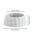 thumbnail image 2 of White Christmas Tree Collar 28 Inch, Plush Tree Skirt Base Cover for Artificial Christmas Tree, Easy Assembly Xmas Tree Ring for Holiday Party Indoor Decoration, New Year Festival Gift, 2 of 5