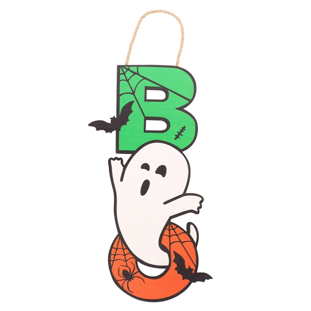 Etiqueta Fantasma BOO Soul Spider Bat Decoración de Etiqueta de Halloween para el Hogar