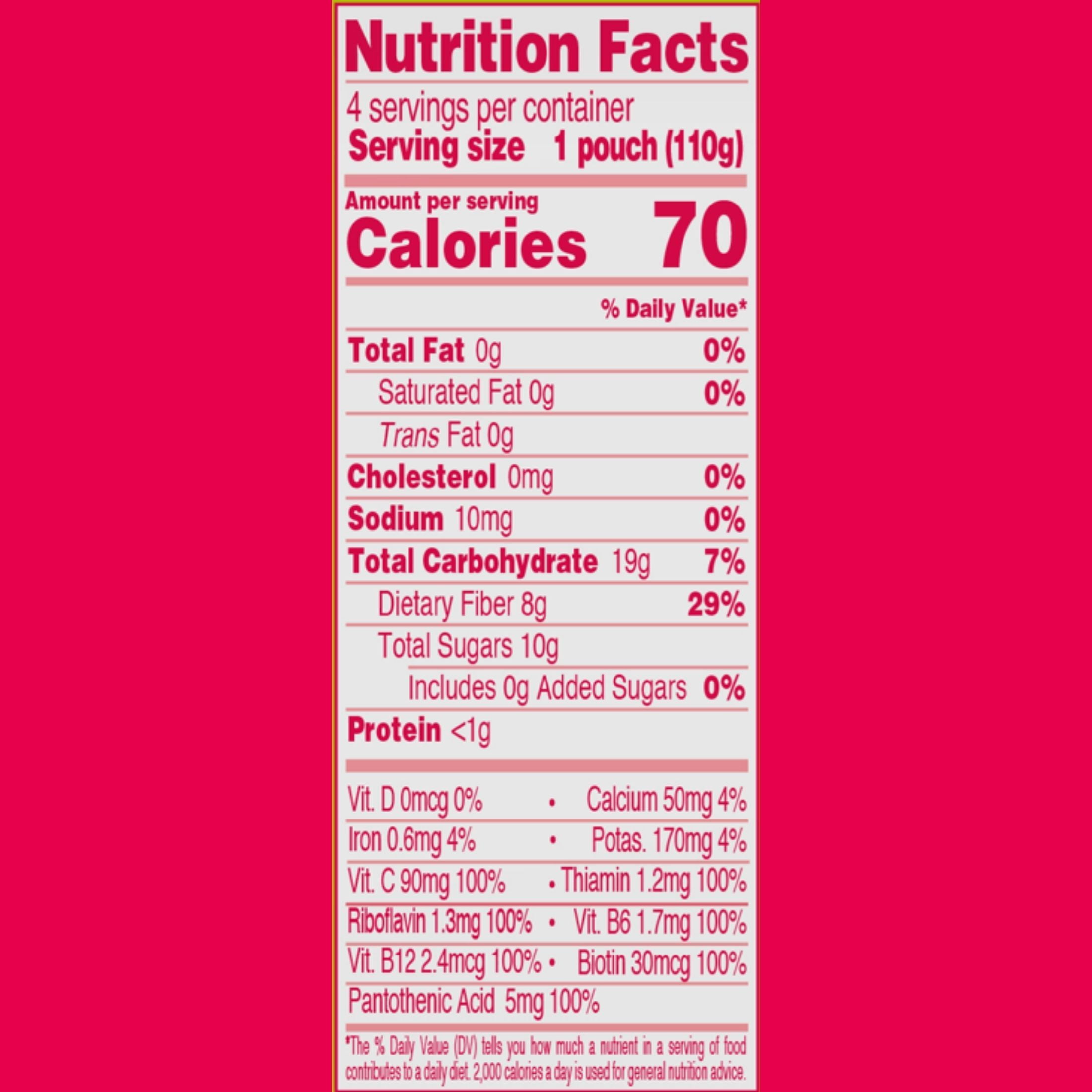 Gutzy Organic Strawberry Kiwi Kale Fruit and Veggie Pouch Snack – 4 Pack, Smooth & Family-Friendly