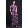 thumbnail image 3 of Bimba Floral Printed Front Slit Sleeveless Summer Spring Women Maxi PartyÂ&nbsp;Dress-Medium, 3 of 5